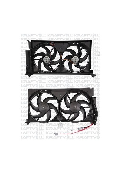 Kraftvoll 08120014 Fan Motor Seti Çiftli Partner Berlingo 00-03 Klimasız 1250.e9