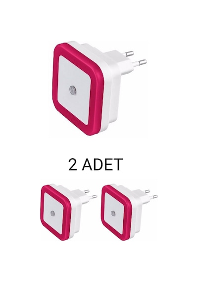 Cata Ct-9500 Fotoselli Led Gece Lambası 1w Pembe - 2 Li Paket Pembe