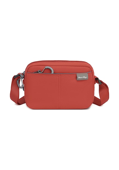 Smart Bags Kiremit Hafif Kumaş Çok Cepli Küçük Boy Günlük Kadın Çapraz Çanta
