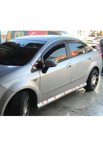 Fiat Linea Yan Marşpiyel Seti Mat Siyah Plastik 2 Adet 2009 2010 2011 2012 2013 2014 2015 2016