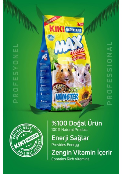 Kiki Excellent Kemirgen Max Menu Hamster Yemi 500 G
