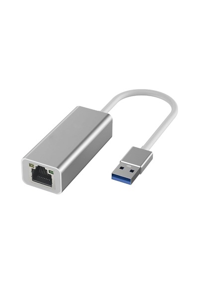Cr42 Usb 3.0'dan Ethernet Rj45'e 1000 Mbps Çevirici Adaptör İnternet Dönüştürücü Laptop Pc İle Uyumlu Alüminyum Kasa
