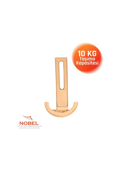 Palmiye Lüks Portmanto Askı, Metal, Vestiyer Askı, 158 Gr, Dolap Askılık, Duvar Askılığı, Albrifin Vidalı