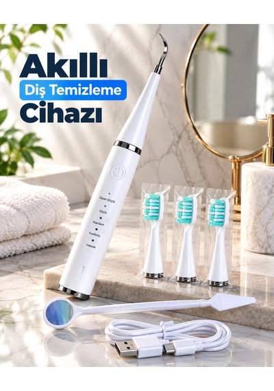 Zenvia Şarjlı Akıllı Diş Temizleme Cihazı 5 Farklı Temizleme Modlu Hassas Bakım Cihazı Znv2026