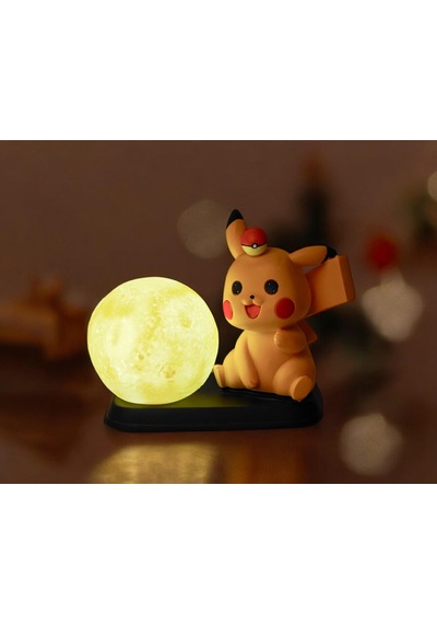 Pokemon Pikachu Gece Lambası Biblo Ev Ofis Yeni Yıl Doğum Günü Hediyesi Vitrin Süsü Dekoratif Obje 20 Cm