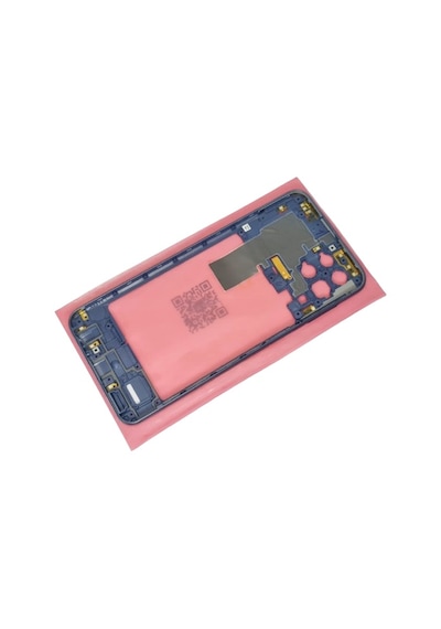 Tkgz - Samsung Galaxy Uyumlu M33 Full Kasa Arka Kapak Batarya Kapağı - Mavi Çok Renkli