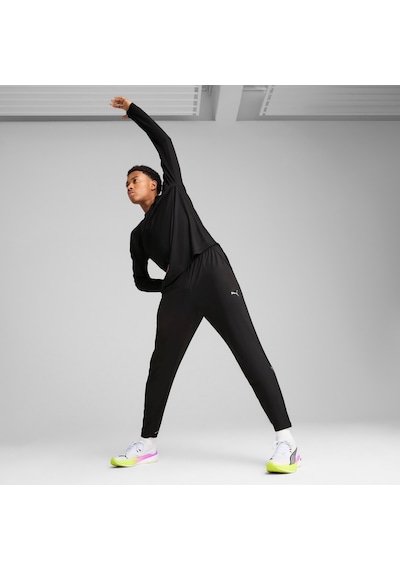 Puma Cloudspun Erkek Dar Paça Koşu Eşofman Altı 526637 01 Siyah