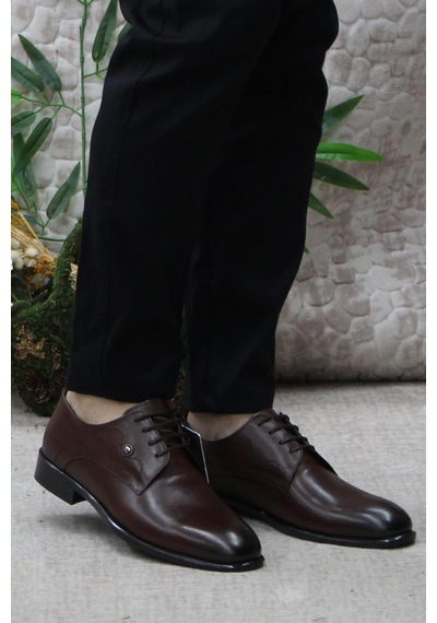 Pierre Cardin 63585 Taba Hakiki Deri Erkek Klasik Erkek Ayakkabı Kahve