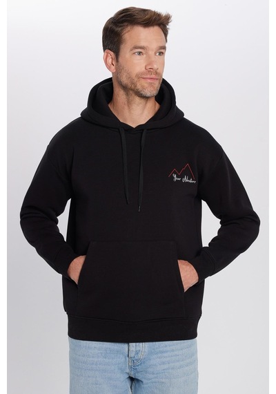 Tudors Unisex Oversize Geniş Kesim Pamuklu Yumuşak Dokulu İçi Polarlı Baskılı Siyah Kapüşonlu Sweatshirt-32509 Siyah Tudors Unisex Oversize Geniş Kesim Pamuklu Yumuşak Dokulu İçi Polarlı Baskılı Siyah Kapüşonlu Sweatshirt-32509 Siyah