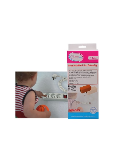 Miny Baby Priz Koruma Multipriz Koruyucu Kahverengi