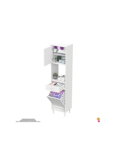 Modilayn Arda 45x173x32,5 Cm 1 Çekmece 1 Göz Sepetli Ve 3 Raf Akıllı Dolap İle Dağınıklığa Son Beyaz Modilayn Arda 45x173x32,5 Cm 1 Çekmece 1 Göz Sepetli Ve 3 Raf Akıllı Dolap İle Dağınıklığa Son Beyaz