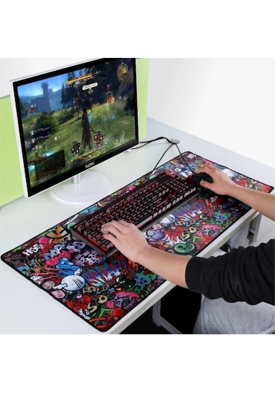 Paint Dikişli Mouse Pad 70 X 30 Cm