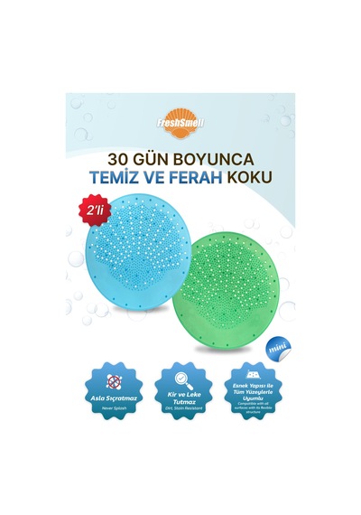 Fresh Smell Pısuvar Suzgec Sılıkon Mını-blue Ocean Ve Green 2 Li Set