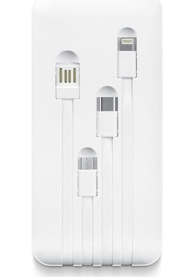 Powerway 10.000 Mah Dijital Göstergeli Kablolu İnce Tasarim Powerbank Tx108