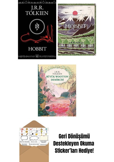 Hobbit Siyah Kapak + Hobbit Özel Ciltli Baskı + Büyük Wootton Demircisi Özel Ciltli Baskı