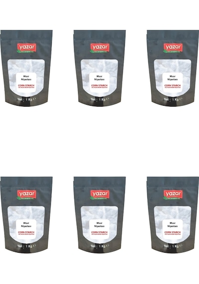 1 Kg X 6 Paket Yazar Buğday Nişastası