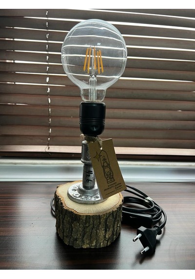 Endüstriyel Borulu Rustic Vintage Steampunk Tarz Masa Lambası