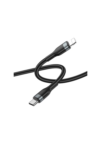 Wiwu Wi-c017 Concise Serisi Type-c To Lightning Pd Data Şarj Kablo 30w 2 Metre Siyah