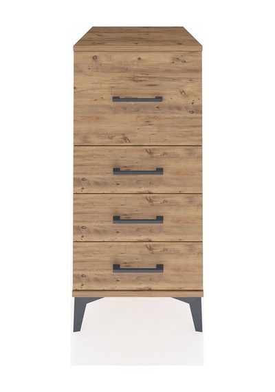 Kronos Komodin 4 Çekmeceli 44x59x96 Çam-çam Atlas Çam