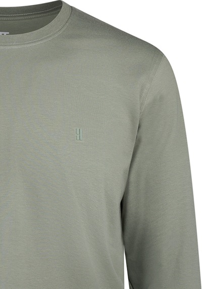 Hatemoğlu Haki Regular Fit Bisiklet Yaka Pamuklu Sweatshirt 1973958 Haki