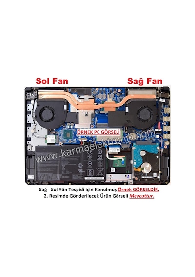 Clevo, Monster 6-31-n5502-102-1, Dfs551205wq0t Fan 1 Adet / Sağ