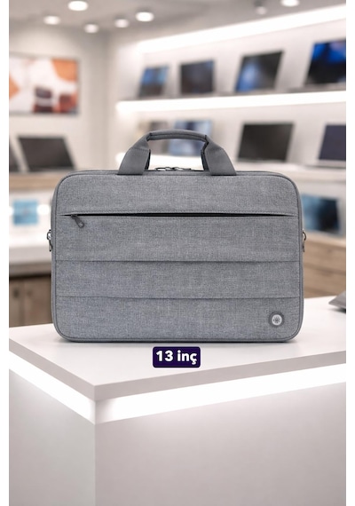 Plm Canyoncase 13 İnç Laptop Dizüstü Bilgisayar Evrak Çanta-gri