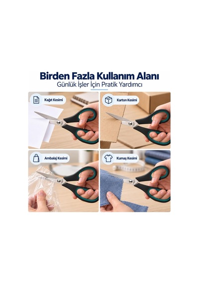 Tr Kumaş Ve Terzi Makası 24,5 Cm, Kağıt Dikiş Ve Büyük Boy Makas