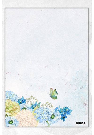 A5 Çiçek Bloknot Çizgisiz Defter - 50 Yaprak - Memopad - Notepad - Not Defteri - Not Kağıdı - 1671 Çok Renkli