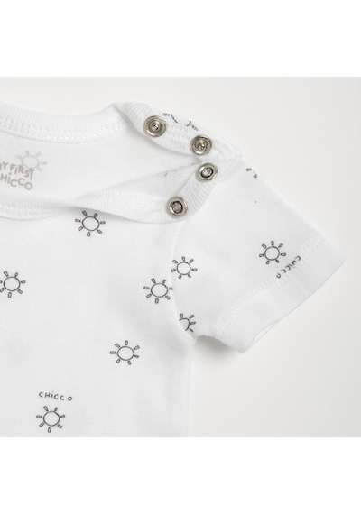 Chicco Bebek 3lü Kısa Kollu Body Set 09102207000000 000033 Beyaz