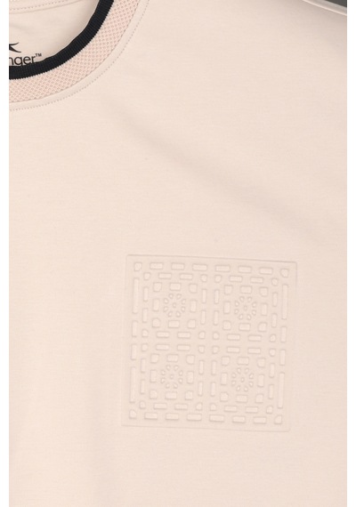 Slazenger Zavıer Erkek Pamuklu Bej Tişört