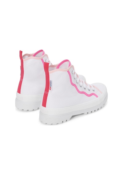 Superga 2341 Alpina Curly Bindings Kadın Beyaz Bilekli Sneaker Beyaz-346