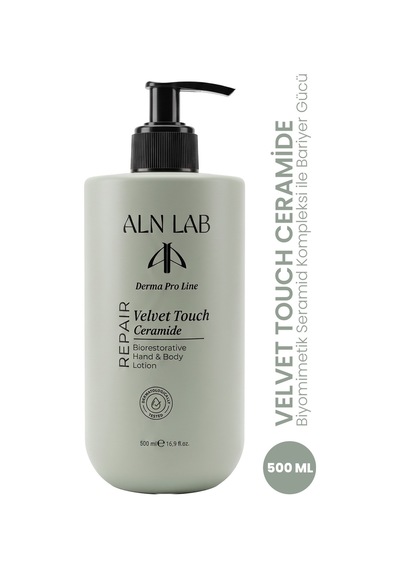 Aln Nab Velvet Touch Ceramide El & Vücut Losyonu 500 Ml Biyomimetik Seramid Kompleksi Ve Pentavitin Destekli Bariyer Onarıcı Yoğun Nemlendirici