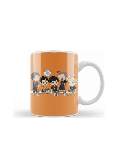 Haikyuu Karasuno Chibi Kupa Bardak Porselen Karışık