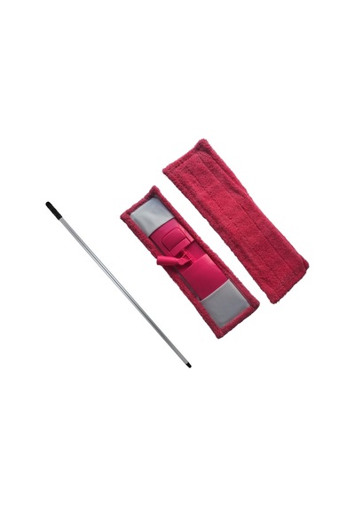 Nerox Teleslopik Sopalı Paspas Mop Set Mop ve Sap Pembe