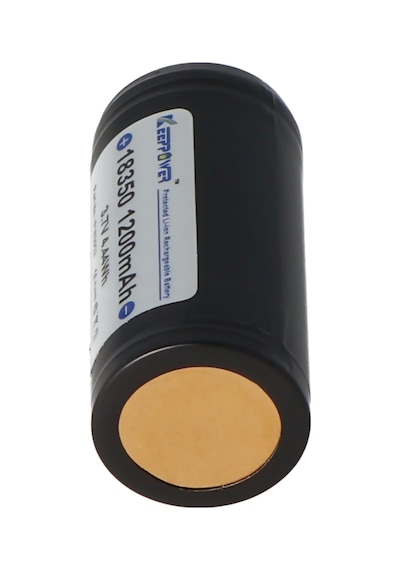 Keeppower 18350 - 1200mah, 3.6v - 3.7v Li-ion Pil Korumalı, Boyutlar Not Yaklaşık 39x18,6 Mm