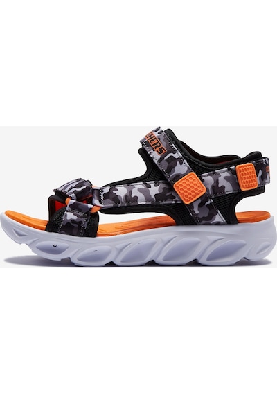 Skechers Hypno - Splash Büyük Erkek Çocuk Siyah Işıklı Sandalet 400077L Bgor Siyah