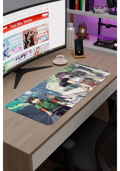 Komi Can't Communicate Dikişli Kauçuk Oyuncu Mousepad V3 - 70x30 Xl Gaming Mouse Pad