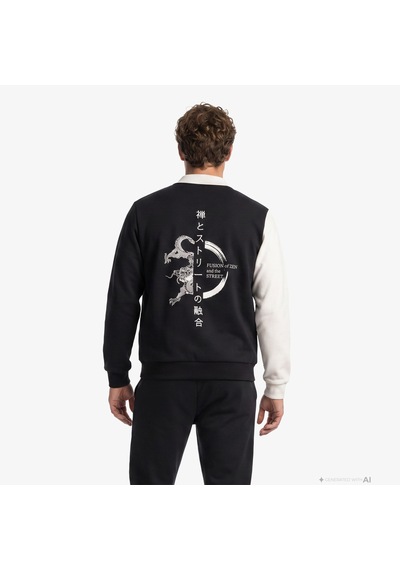 Unıted4 Regular Fit Erkek Sweatshirt Sılas Siyah