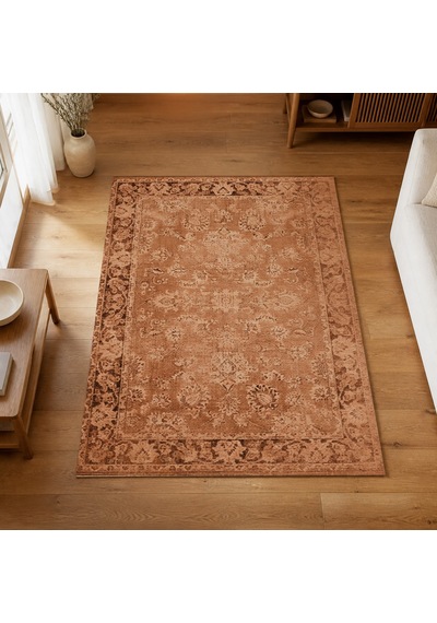 Kartela Halı Lino Halı Jüt Taban Dokuma Halı Bakır - 60 X 90 Cm