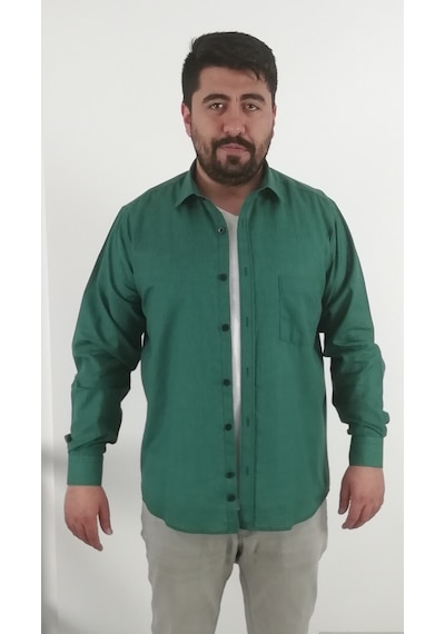 Tousus Regular Fit Pitikareli Vual Erkek Gömlek Kls-4016-tss Yeşil