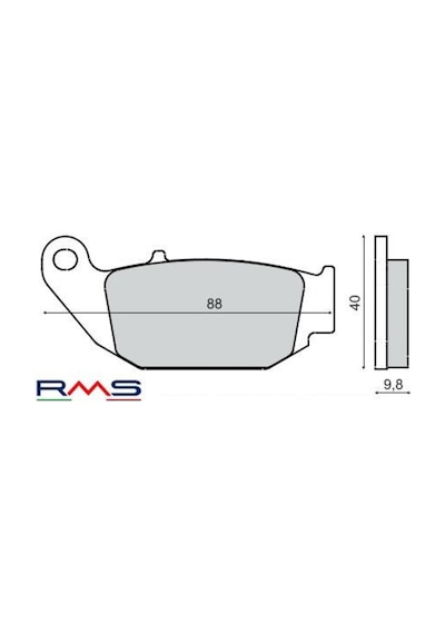 Honda Cb 250 R Arka Fren Balata Rms