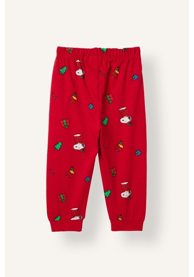 Defacto %100 Pamuk Snoopy Lisanslı Baskılı 2li Pijama Takımı Erkek Bebek I2370a526wnrd347 Kırmızı-rd347