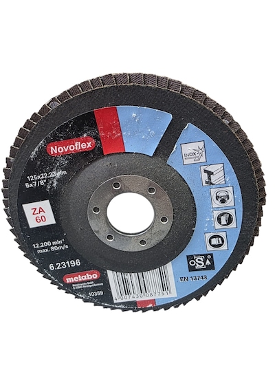 Metabo 125x22,23 P60 623196000 Inox Flap Disk 10 Adet