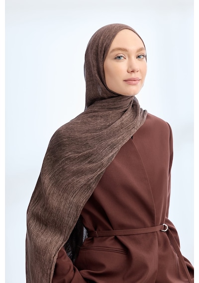 Armanda Organic Touch Ketens Viskoz Şal- 3601 Kahve