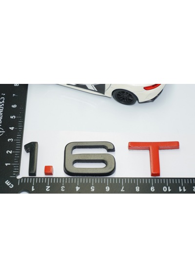 Dk Tuning 1.6 T Bagaj Siyah Kırmızı 3m Yazı Logo Audi İle Uyumlu