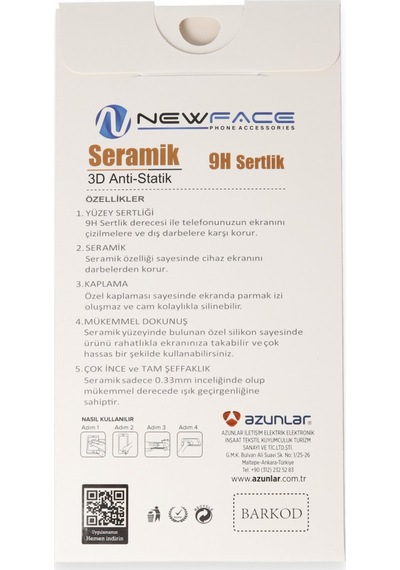 Newface Xiaomi Redmi Note 8 Pro 3d Antistatik Mat Seramik Nano Ekran Koruyucu