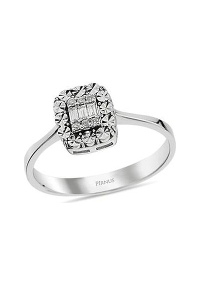 Pirnus Diamond  Baget Yüzük 14 Ayar Altın Gramı : 1.95