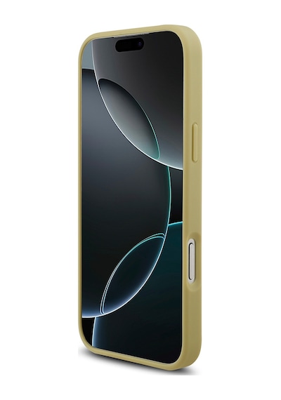 Apple Uyumlu iPhone 17 Pro Max Kılıf Guess Lisanslı Taşlı Arka Yüzey Üçgen Logolu Kapak Gold Gold