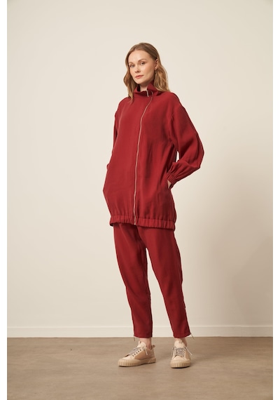 Ftz Women Kadın Modal Pantolonlu Takım Bordo 30716 Bordo