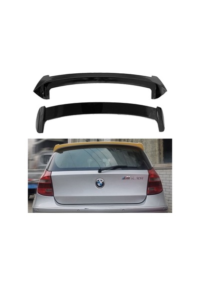 Bmw E87 E81 Spoiler, Parlak Siyah Abs 2004 2011 Uyumlu